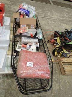 Lot of Basket Stretcher, Stretcher Lifting Bridle, Blankets, Eye Wash, etc. 