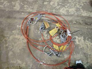Lot of 6 Protecta Cable Lanyards. 
