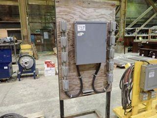 Portable Job Site Electrical Panel. 