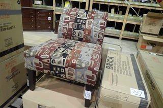 The Brick Upholstered Side Chair. **NEW AND UNUSED**