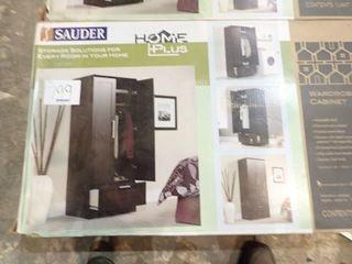 Sauder Wardrobe/Storage Cabinet- Dakota Oak Finish. **NEW AND UNUSED IN BOX**