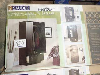 Sauder Wardrobe/Storage Cabinet- Dakota Oak Finish. **NEW AND UNUSED IN BOX**