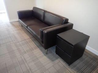 Lot of Ikea Sater Sofa and 2 End Tables. **LOCATED IN MODULAR BUILDING, 2ND FLOOR**