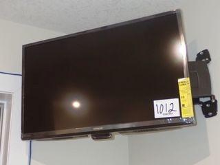 Hitachi HDMI 32" Flatscreen Television w/ Swivel Wall Mount and Remote. **LOCATED IN MODULAR BUILDING, MAIN FLOOR**
