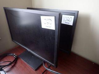 Lot of Dell 24" Flatscreen Monitor and Asus 24" Flatscreen Monitor. **LOCATED IN MODULAR BUILDING, MAIN FLOOR**
