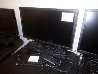 Lot of Dell K17A Docking Station, LG 24" Flatscreen Monitor, Keyboard and Mouse. 