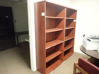 Lot of 2 Open Bookcases. 
