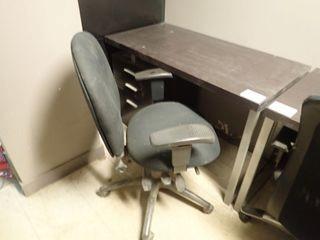 Single Pedestal Desk w/ Task Chair. **LOCATED IN SHOP OFFICE**