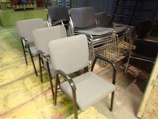 Lot of 42 Stacking Chairs and 5 Side Chairs. **LOCATED IN SHOP LUNCHROOM**