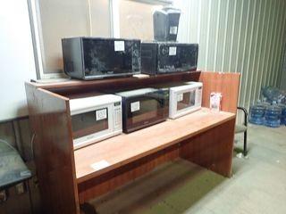 Lunch Station w/ 5 Microwaves and Keurig Coffee Machine. **LOCATED IN SHOP LUNCHROOM**