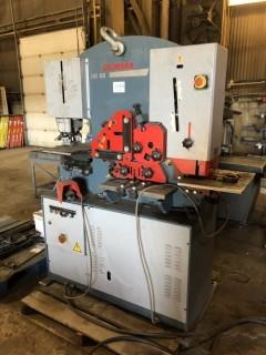 2012 Durma IW55/110 Hydraulic Iron Worker w/ Dies. 