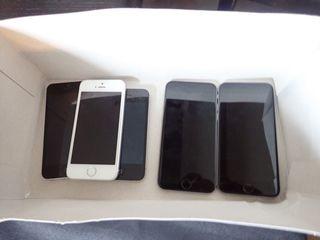 Lot of 2 Apple Iphone 6S, Apple Iphone 5S, and Apple Iphone 4. **NOTE: NO POWERCORD**