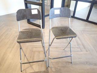 Lot of 2 Collapsible Bar Stools. 