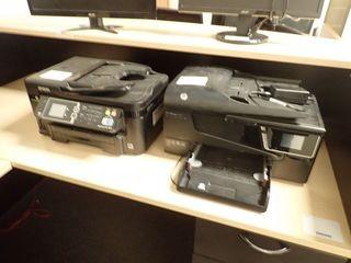 Lot of HP Officejet 6600 Multi-Function Printer and Epson WorkForce WF-3620 Multi-Function Printer-NO POWERCORD 