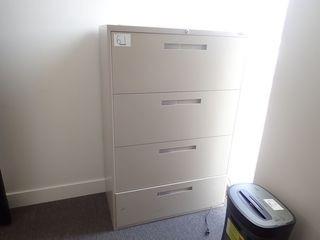 Lateral 4-Drawer File Cabinet. 