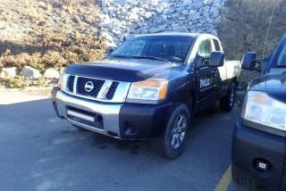 2012 Nissan Titan SV King Cab 4x4 Pickup Truck. Gas Engine, Automatic Transmission, Short Box, Showing 160,594kms. VIN 1N6AA0CC1CN318043. **WINDSHIELD HAS BEEN REPLACED**