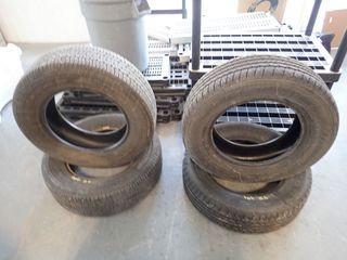 Lot of 2 Kelly Edge A/S 215/70R16 Tires and 2 Goodyear Assurance 215/70R16 Tires.