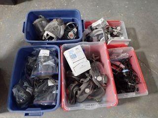 Lot of 3M Respirator Masks, Filter Cartridges, Power Mask Ventilators, etc.
