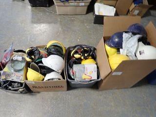 Lot of Hard Hats, Ear Protection, Face Shields, etc. 