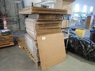 Pallet of Asst. Size Non Branded Moving Boxes and Picture Boxes.