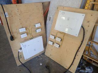 Lot of 2 Jobsite Portable Power Panels. 