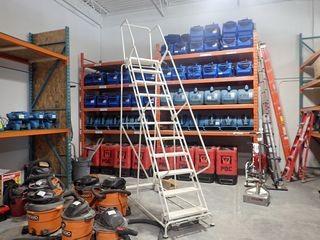 Mobile 10' Warehouse Stairs. **BEING USED FOR LOADOUT. CANNOT BE REMOVED UNTIL 12PM OCT. 30/18**
