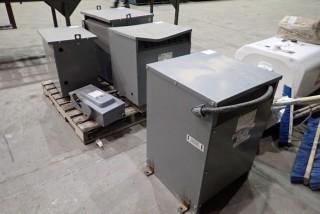 Lot of Square D 45Kva Transformer, Beaver Electrical 45Kva Transformer, Beaver Electrical 75Kva Transformer and Beaver Electrical 160Kva Transformer. 