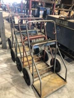 Lot of 4 Oxy/Acetylene Carts. 