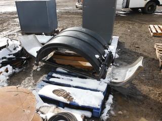 Lot of International Truck Bumpers & Plastic Fender