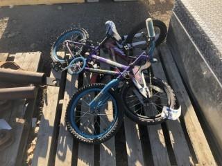 Lot of Kids Bikes