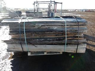 Pallet of Rough Cut Lumber 8' x 1'