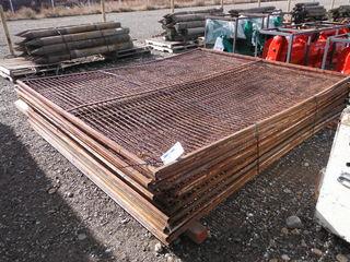 Lot of Construction Fence with Tops and Feet