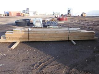 Mixed Pallet of 2 x 6, 4 x 6 Treated, Treated Fence Posts