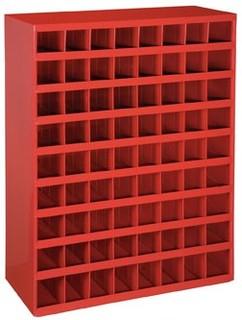 New 72 Hole Metal Bolt Bin Steel Cabinet