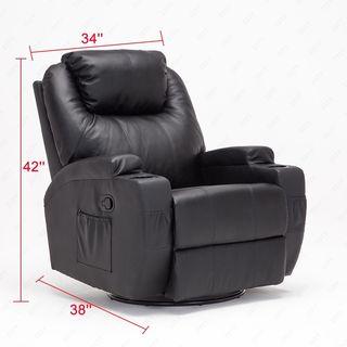 New Black 10 in 1 Massage Chair