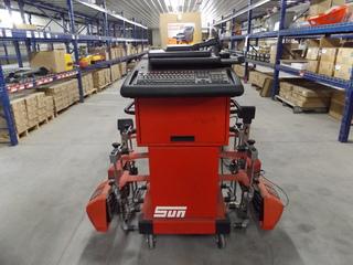 Hunter 5611M Wheel Alignment Machine c/w Cabinet