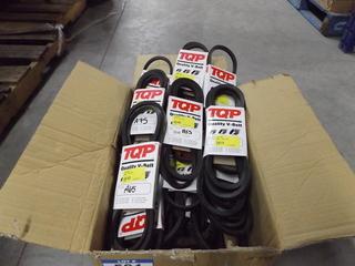 Box of Misc. V-Belts