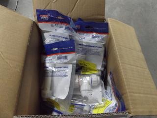 Box of Misc. 3/4" FPT Adapter, Repair Coupling 1/2x1/2"T"