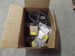 Box of Misc. Bushings, Pulley & Hypro Impeller