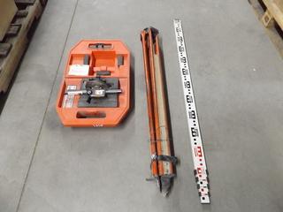 Meridian 8090 Level, Tripod & Measuring Stick