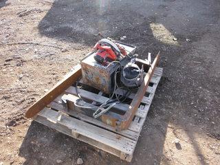 Lot of 4 ft. Forklift Forks, Welder, Grinder & Saw.