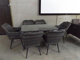 Grey 7 Piece Patio Dining Set