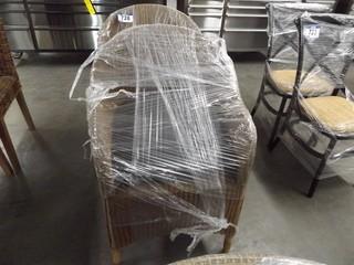 Set of (2) Wicker Lounge Chairs