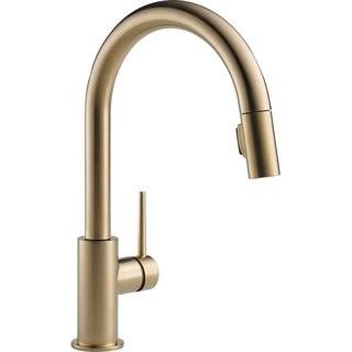 Delta Trinsic Pull Down Single Handle Kitchen Faucet with MagnaTite Docking and Diamond Seal Technology DLT6063_6898312) - Champagne Bronze
