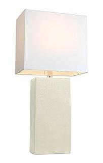 Modern Leather Table Lamp - LT1025-WHT