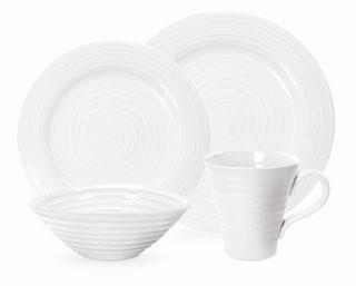 Portmeirion Sophie Conran 4 Piece Place Setting, Service for 1 PMR1361) - White