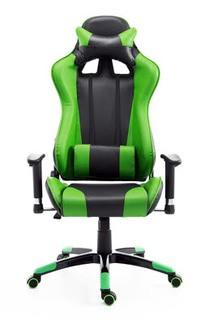 HOMCOM Racecar Style High Back Office Reclining Chair Ergonomic Swivel Seat - Green