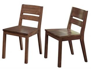 Edina Walnut Solid Wood Dining Chair - Set of 2 - 39918 WALPR
