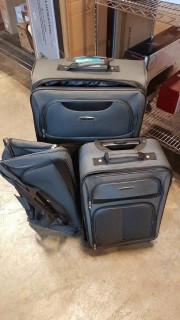 Prodigy Forest Park 5-Piece Luggage Set - Dk Grey - 