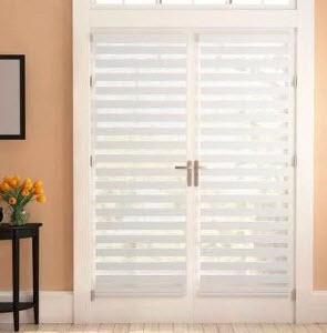 Winston Porter Dual Layered Sheer Horizontal/Venetian Blind (WNPR4514_22279951_22279955) - White - 69" x 72"